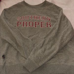 gray southern proper sweatshirt